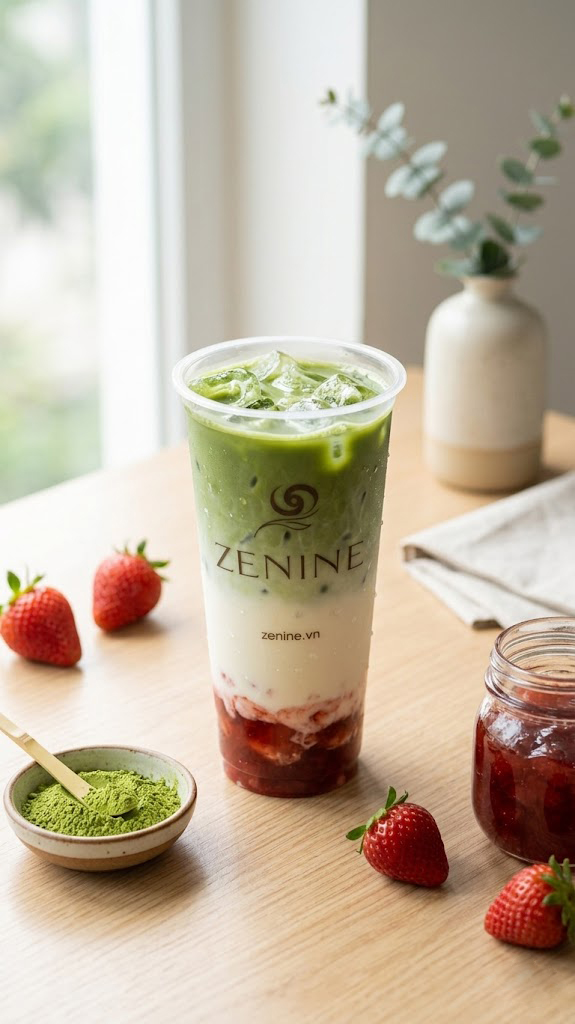 Matcha Sữa Dâu